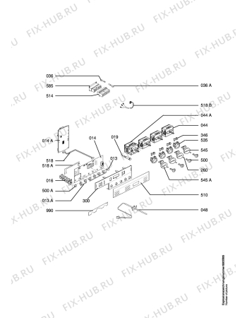 Взрыв-схема плиты (духовки) Matura Q 9000-M2 - Схема узла Section6