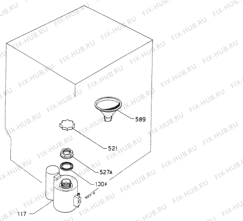 Взрыв-схема посудомоечной машины Electrolux BW450 - Схема узла Water softener 066