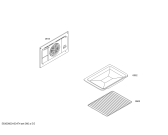 Схема №3 3HB505NP Horno balay.2d.indpt.CFm.E0_TIF.negro с изображением Передняя часть корпуса для электропечи Bosch 00673647