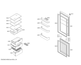 Схема №3 3KFL7652 с изображением Дверь морозильной камеры для холодильника Bosch 00687320