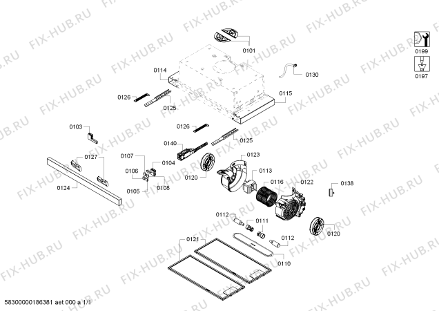 Схема №1 DHI923GSG с изображением Набор для монтажа для вентиляции Bosch 12008020