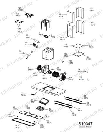 Схема №1 208355405108PRF01472 с изображением Всякое для вентиляции Whirlpool 488000538648