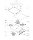 Схема №1 MEC7424AB с изображением Кнопка для плиты (духовки) Whirlpool 481010374016