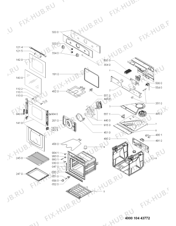 Схема №1 AKP 288/IX с изображением Панель для электропечи Whirlpool 481010443774