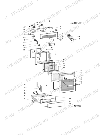 Схема №3 AXMT 6434/WH с изображением Распылитель для плиты (духовки) Whirlpool 482000090881