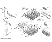 Схема №4 SHE55C05UC с изображением Корзина для посуды для электропосудомоечной машины Bosch 00248821