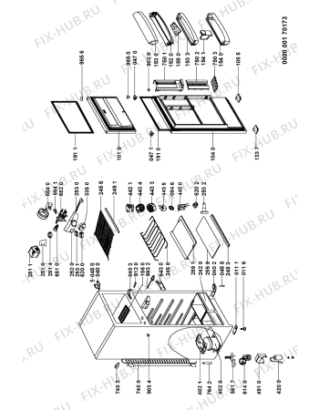 Схема №1 ART 687/IX/RH с изображением Декоративная панель для холодильника Whirlpool 481246049618