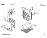 Схема №4 HBN200350E с изображением Передняя часть корпуса для духового шкафа Bosch 00441082
