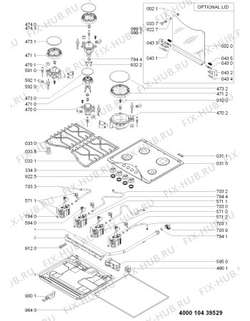 Схема №1 AKM 526/AE с изображением Запчасть для духового шкафа Whirlpool 481010423039