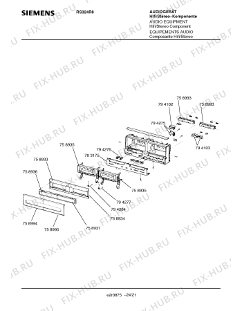 Схема №15 RA330G6 с изображением Зубчатая рейка для звукотехники Siemens 00794248