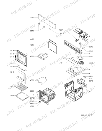 Схема №1 AKP 102 NB с изображением Панель для духового шкафа Whirlpool 481245248681