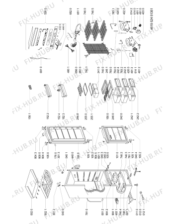Схема №1 KGA 3001/1 с изображением Поверхность для холодильника Whirlpool 481245088226