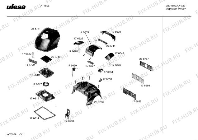 Схема №2 AT7506 с изображением Патрубок для пылесоса Bosch 00176679