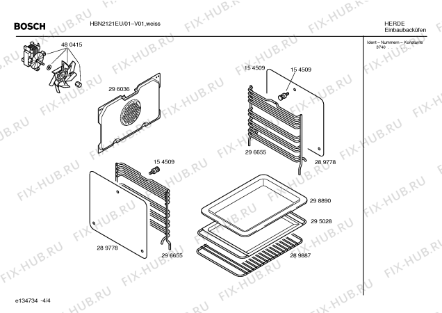 Схема №3 HBN2121EU с изображением Ящик для электропечи Bosch 00431862