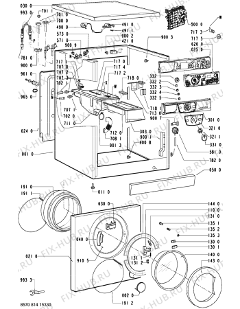 Схема №2 AWM 8123/3 с изображением Ручка (крючок) люка для стиральной машины Whirlpool 481249878579