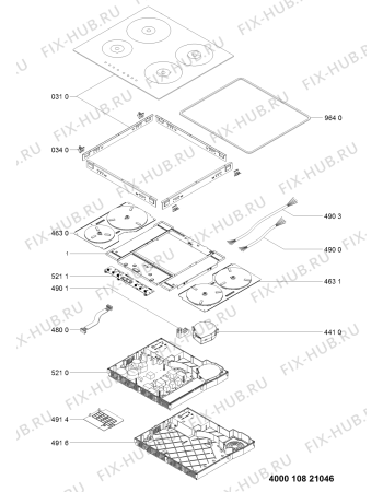 Схема №1 50291619HBI04HOBI1 (F091806) с изображением Другое для электропечи Indesit C00533049