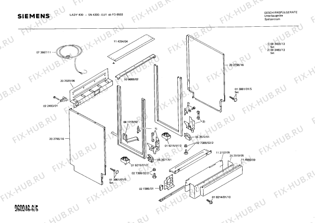 Схема №4 SN4300 с изображением Терморегулятор для посудомойки Siemens 00082460