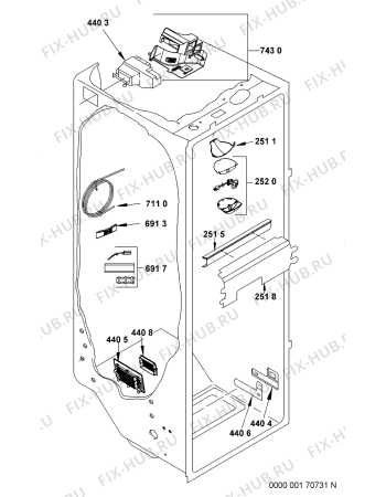 Схема №9 MSZ 803/HA 49781 с изображением Покрытие для холодильника Whirlpool 481241778187