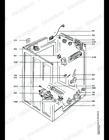 Взрыв-схема стиральной машины Electrolux EWF1487 - Схема узла Electrical equipment 268