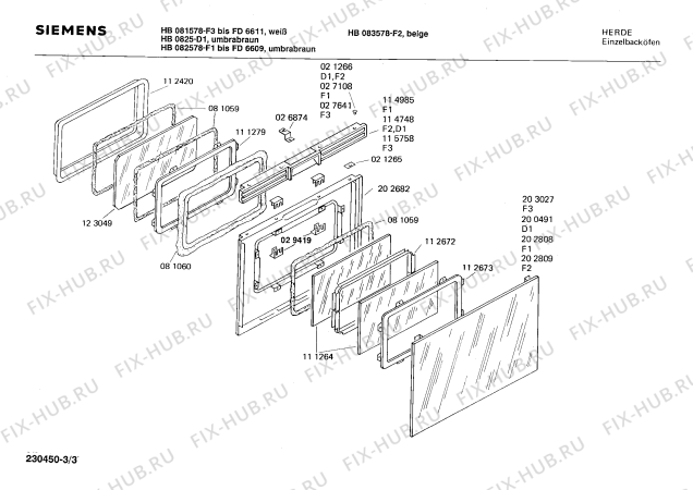 Схема №2 HB081578 с изображением Панель для плиты (духовки) Siemens 00116142
