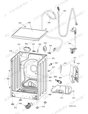 Взрыв-схема стиральной машины Ariston ARXXF125IT (F049055) - Схема узла