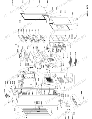 Схема №1 KGA 326 OPTIMA/1 IN с изображением Полка для холодильной камеры Whirlpool 481241848989