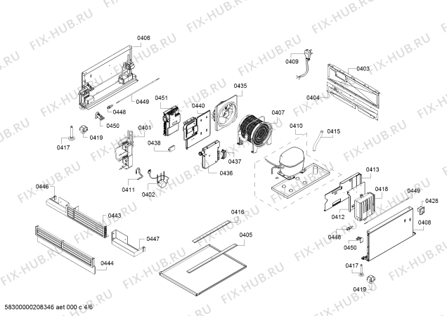 Схема №5 RW466364 Gaggenau с изображением Дверь для холодильной камеры Bosch 00717596