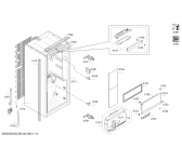 Схема №3 KIF42AD30 с изображением Крышка для холодильной камеры Bosch 00713555