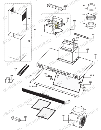 Схема №1 CW41238G (511988) с изображением Микрофильтр для вентиляции Gorenje 046618