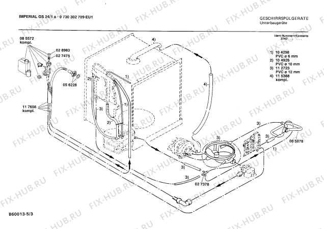 Схема №3 0730302709 GS24/1S с изображением Переключатель для электропосудомоечной машины Bosch 00054980