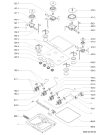 Схема №1 HB G37 S 901.258.83 с изображением Фиксатор для плиты (духовки) Whirlpool 481236068067