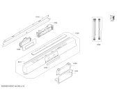 Схема №4 SN26U891EU с изображением Передняя панель для электропосудомоечной машины Siemens 00740960