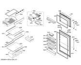 Схема №2 P1KCS3710D с изображением Дверь для холодильной камеры Bosch 00246300