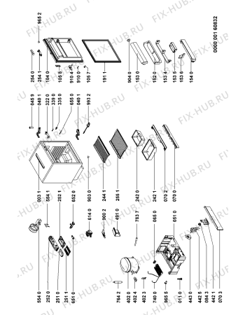 Схема №1 ARL391B1 (F091269) с изображением Наставление для холодильной камеры Indesit C00356661