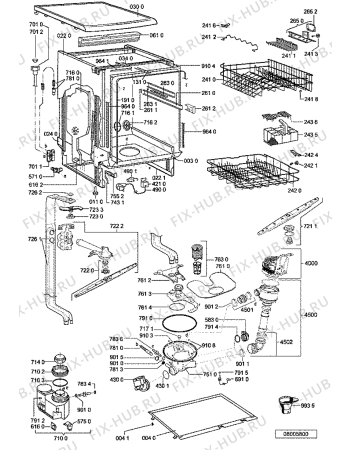 Схема №2 ADP45007 (F091641) с изображением Руководство для электропосудомоечной машины Indesit C00349868