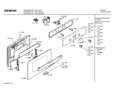Схема №3 HB24054EU с изображением Передняя часть корпуса для электропечи Siemens 00361290