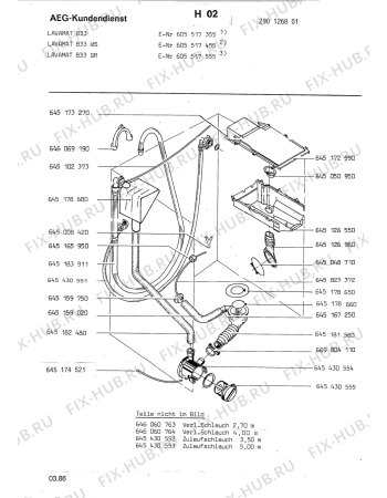 Взрыв-схема стиральной машины Aeg LAV833 GR - Схема узла Section6