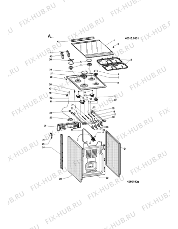 Схема №3 ACMK 5121/WH с изображением Термоэлемент для электропечи Whirlpool 482000092169