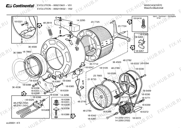 Схема №1 000215K02 с изображением Винт для стиралки Bosch 00186387