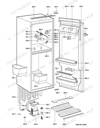 Схема №1 ARG 575/R с изображением Дверь для холодильной камеры Whirlpool 481241618803