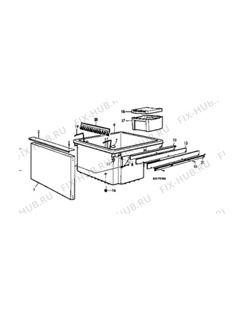 Взрыв-схема холодильника Electrolux TR1278 - Схема узла C10 Icemaker