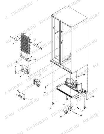 Взрыв-схема стиральной машины Whirlpool AC2228HEKB (F092640) - Схема узла