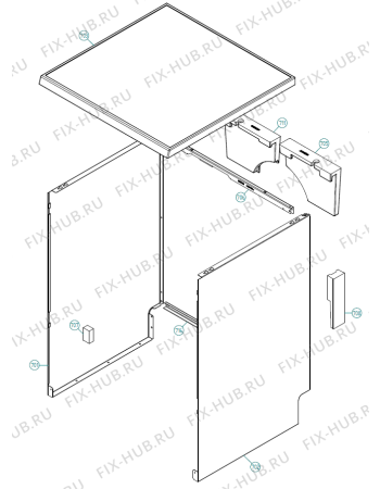 Взрыв-схема посудомоечной машины Asko D5424 FS IL   -White (401556, DW90.1) - Схема узла 07