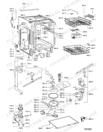 Схема №2 ADG BABY с изображением Панель для электропосудомоечной машины Whirlpool 480140101469