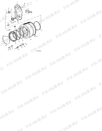 Взрыв-схема стиральной машины Zanussi Z600CDE - Схема узла Drum
