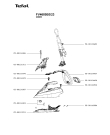 Схема №1 FV4685C0/23 с изображением Рукоятка для утюга (парогенератора) Tefal CS-00124387