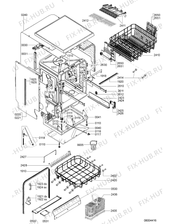 Взрыв-схема посудомоечной машины Bauknecht GMX 5998 - Схема узла