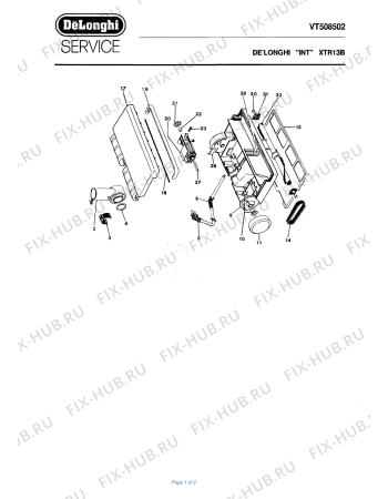 Схема №1 XT 13B с изображением Другое DELONGHI EM3002