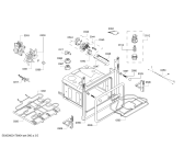 Схема №3 HB08BT24M0 H.BT.PY.L2D.IN.GLASS.ML/.X.E3_COT/ с изображением Передняя часть корпуса для плиты (духовки) Bosch 00799130