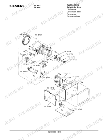 Схема №9 FA1084 с изображением Инструкция по эксплуатации для видеоэлектроники Siemens 00530480